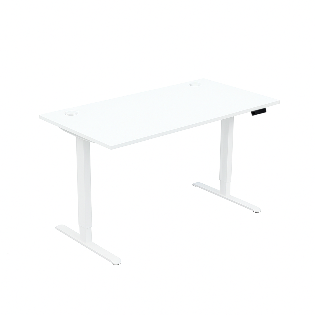 Стіл з електричним регулюванням висоти, одномоторний, з двома заглушками, АЛМАНТ, 1600х800х718-1178 мм.